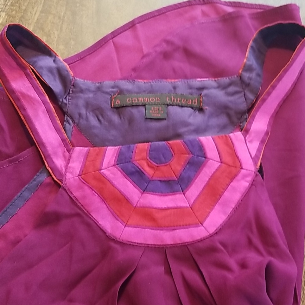 A Common Thread Geometric Neckline Tank Top - Picture 3 of 3